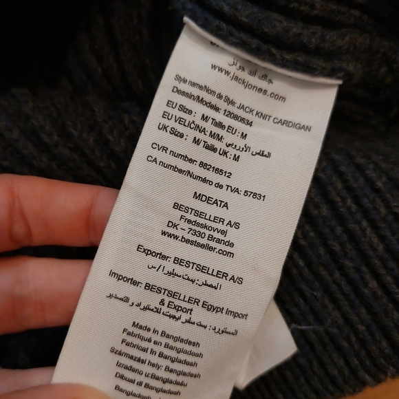 Jack & Jones knit cardigan size M - Picture 6 of 8